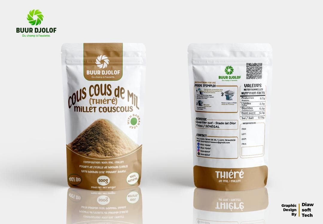 Couscous de mil au baobab (500g)